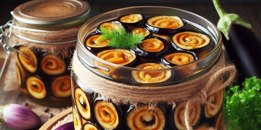 Пікантна закуска на зиму — рулетики з баклажанів (Фото: Штучний інтелект/Bing, NV)