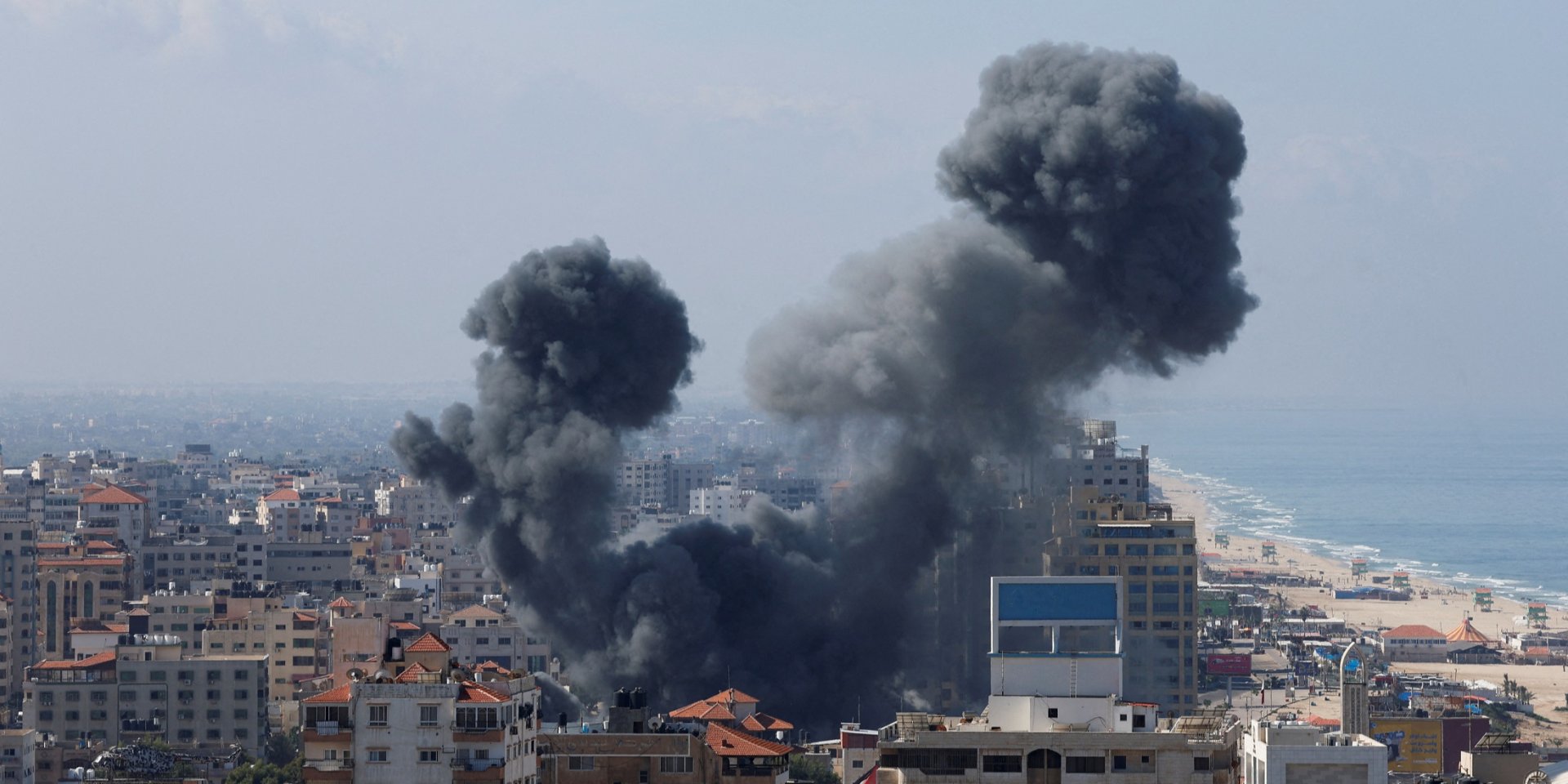 Israel's retaliatory strike on the Gaza Strip, October 7, 2023 (Photo: REUTERS/Mohammed Salem)