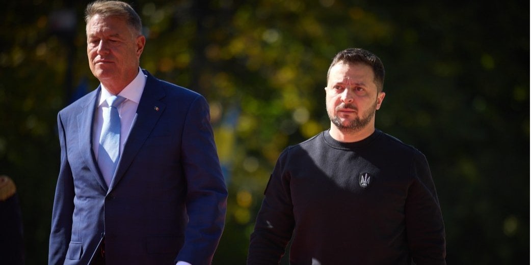 Romanian President Klaus Iohannis and Ukrainian President Volodymyr Zelenskyy (Photo: Офіс президента)