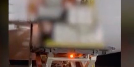 US aid is being unloaded in Israel (Photo: twitter.com/Israel_MOD)