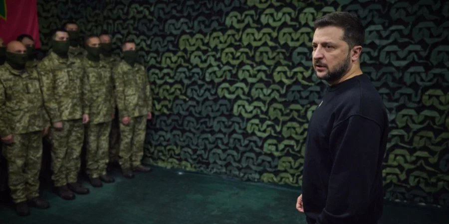 President Volodomyr Zelenskyy travels to Kherson Oblast and meets with Border Guard Service personnel (Photo: пресслужба президента України)