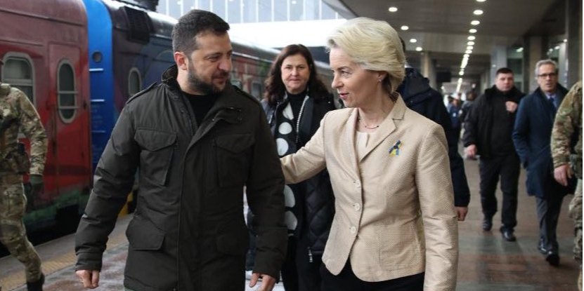 Volodymyr Zelenskyy and Ursula von der Leyen (Photo: REUTERS/Johanna Geron)