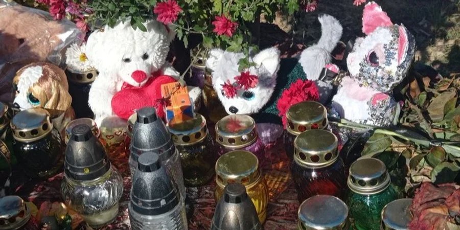 Memorial in Hroza, October 30, 2023 (Photo: Larysa Hovyna/Suspilne Kharkiv)