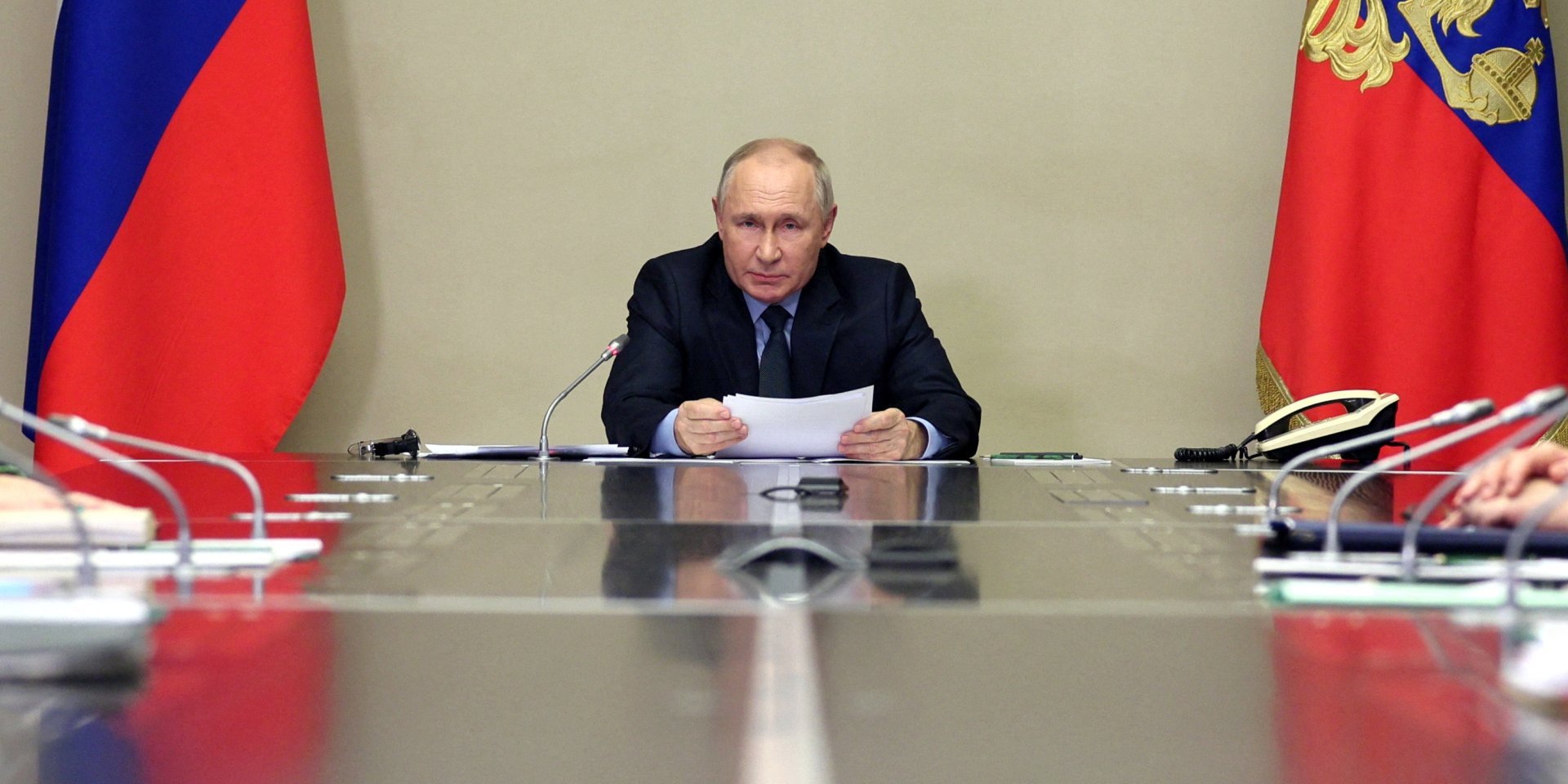 Russian dictator Vladimir Putin or his double (Photo: Sputnik/Gavriil Grigorov/Pool via REUTERS)