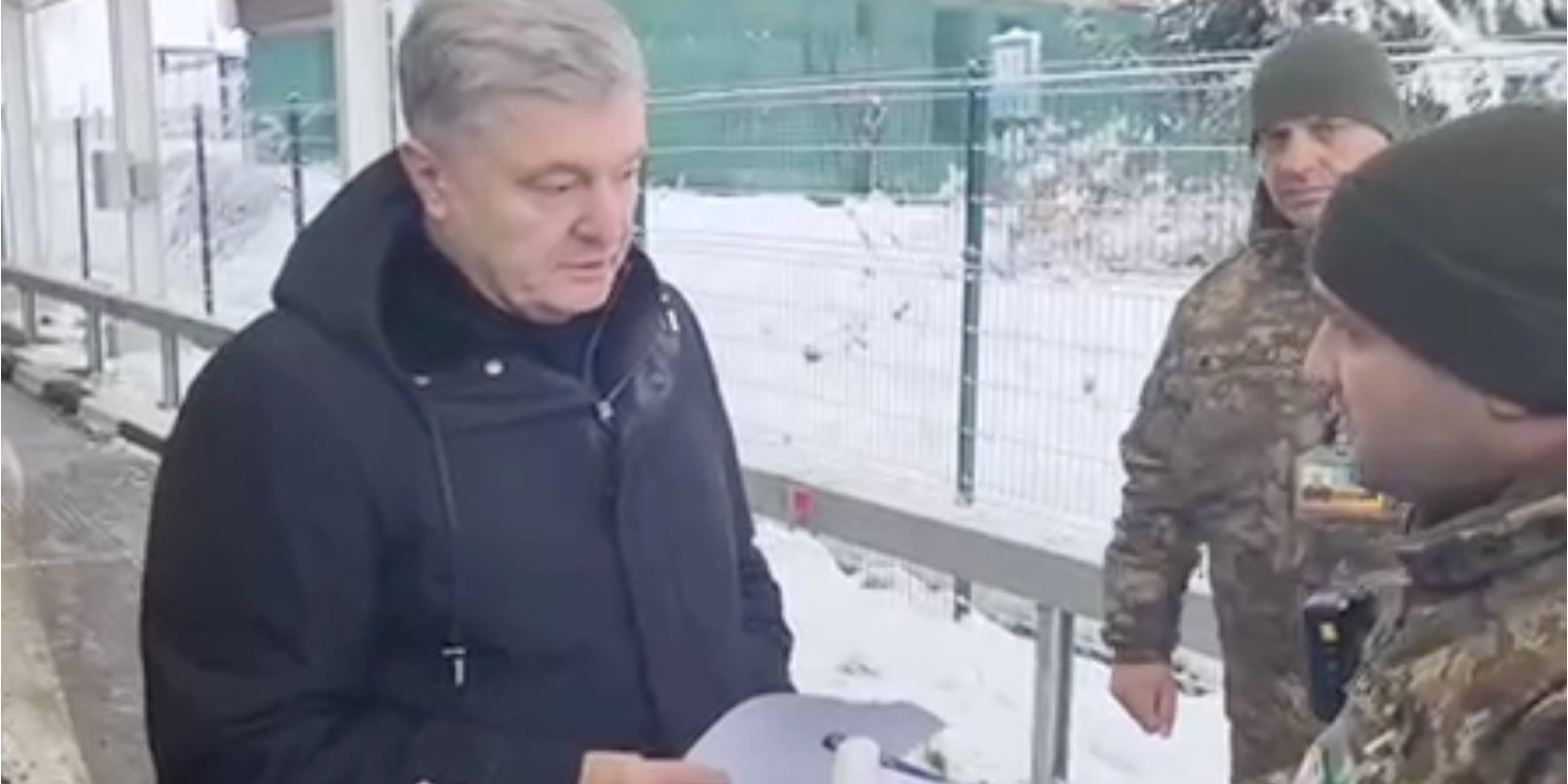 Petro Poroshenko on the border (Photo: t.me/PresidentPoroshenko)