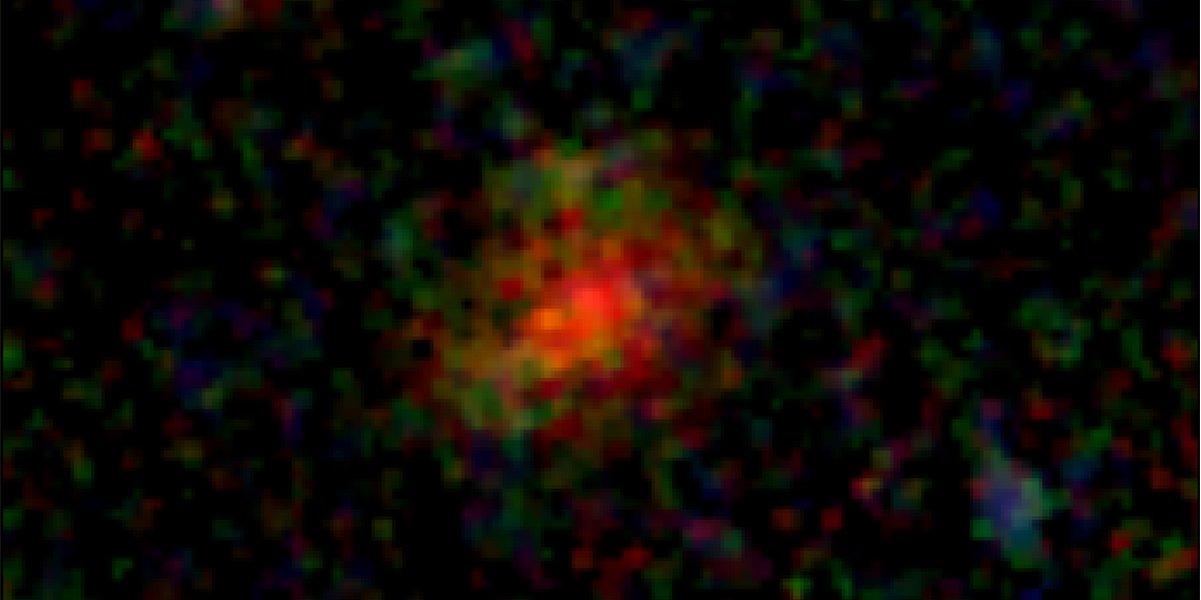 Астрономы внезапно снова отыскали галактику AzTECC71 (Фото: University of Texas at Austin)