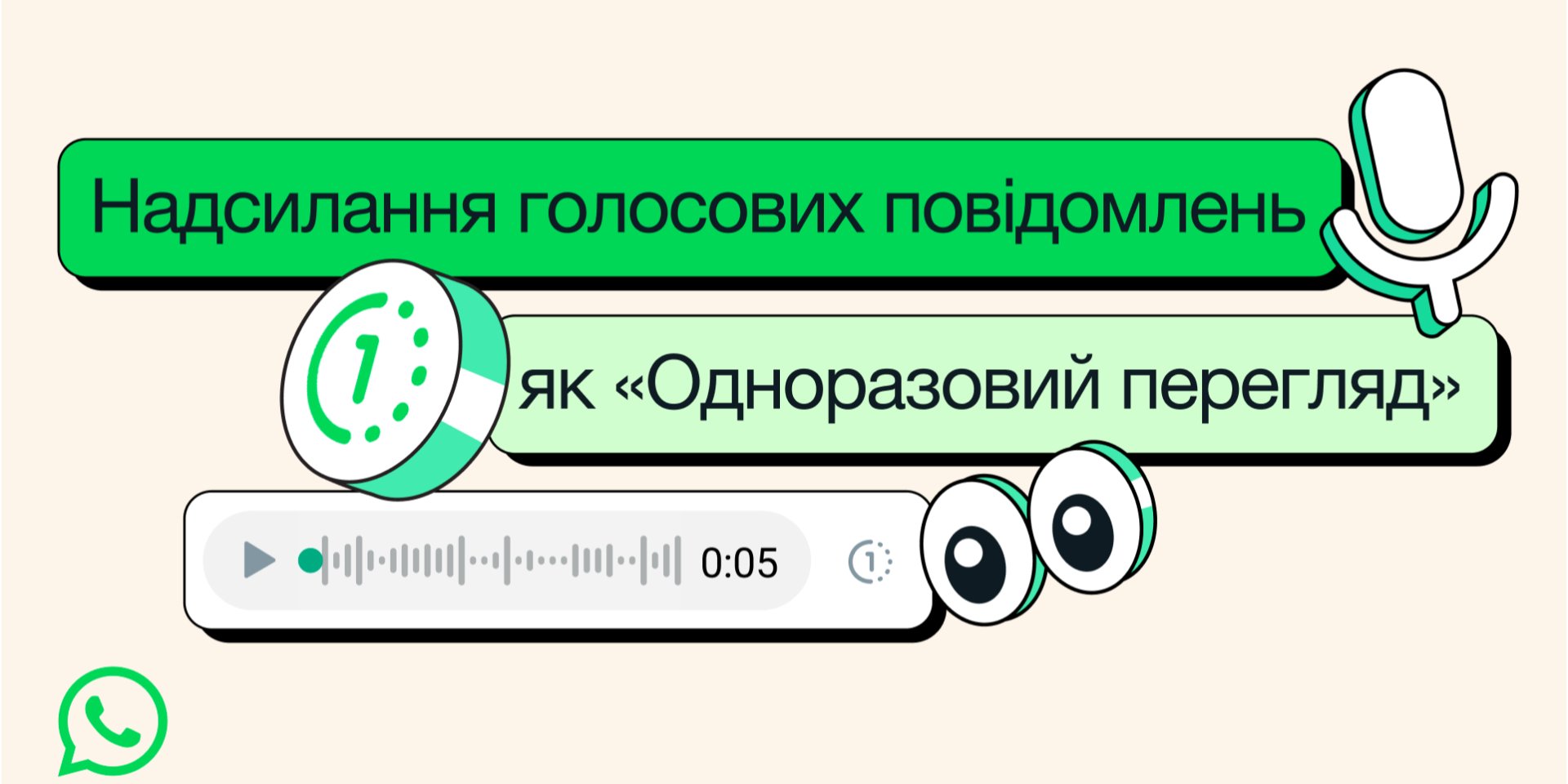 WhatsApp оновив голосові повідомлення (Фото: WhatsApp)