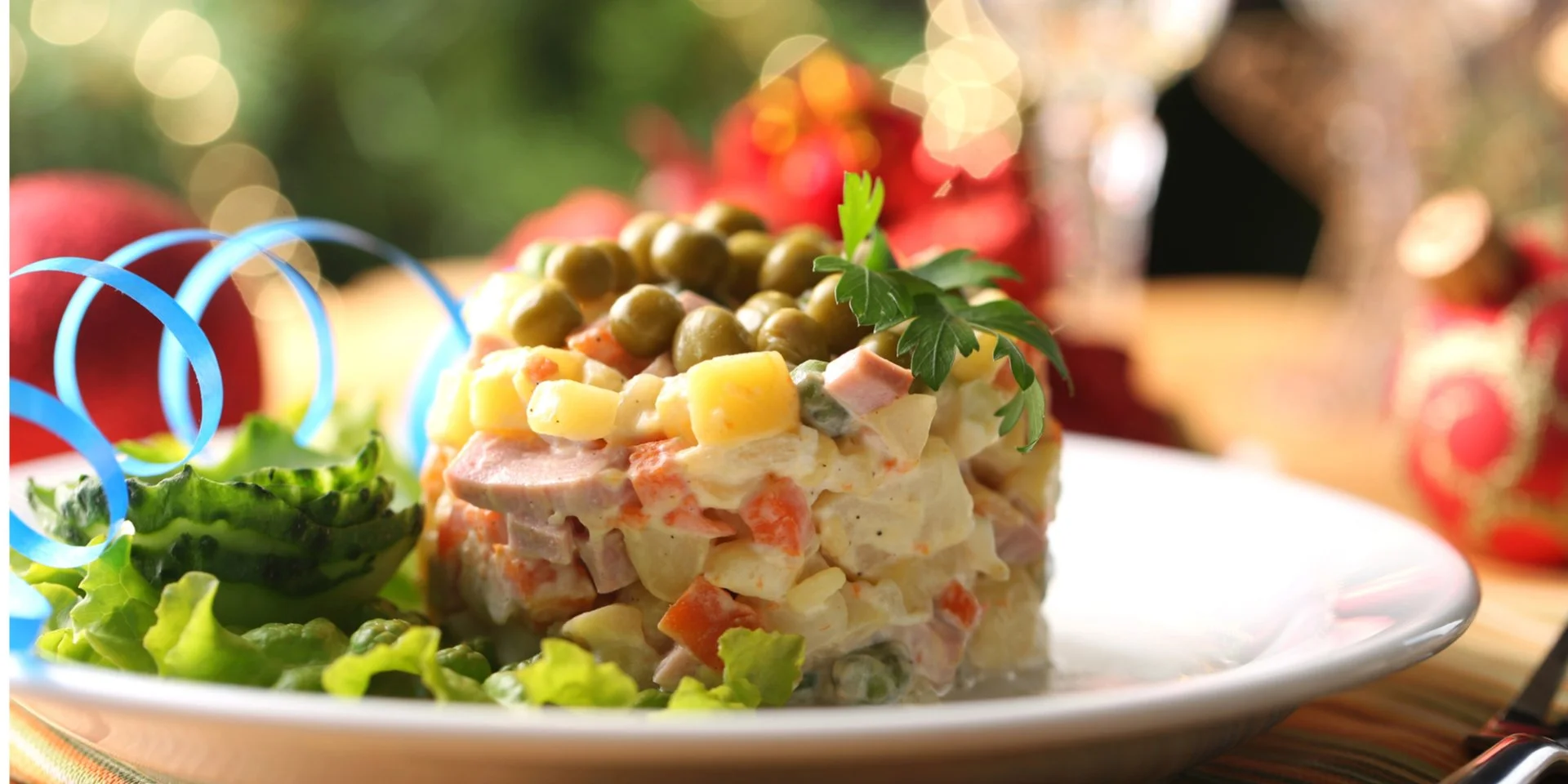 Салат оливье на Новый год Змеи