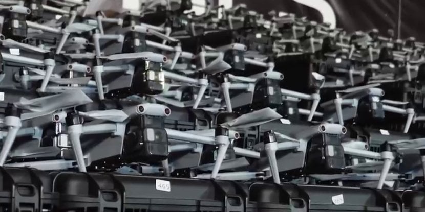 Drones (Photo: Screenshot of video by Mykhailo Fedorov / Telegram)