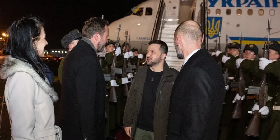 Zelenskyy arrives in Tallinn, Estonia on second leg of Baltic tour (Photo: Margus Tsahkna/X)