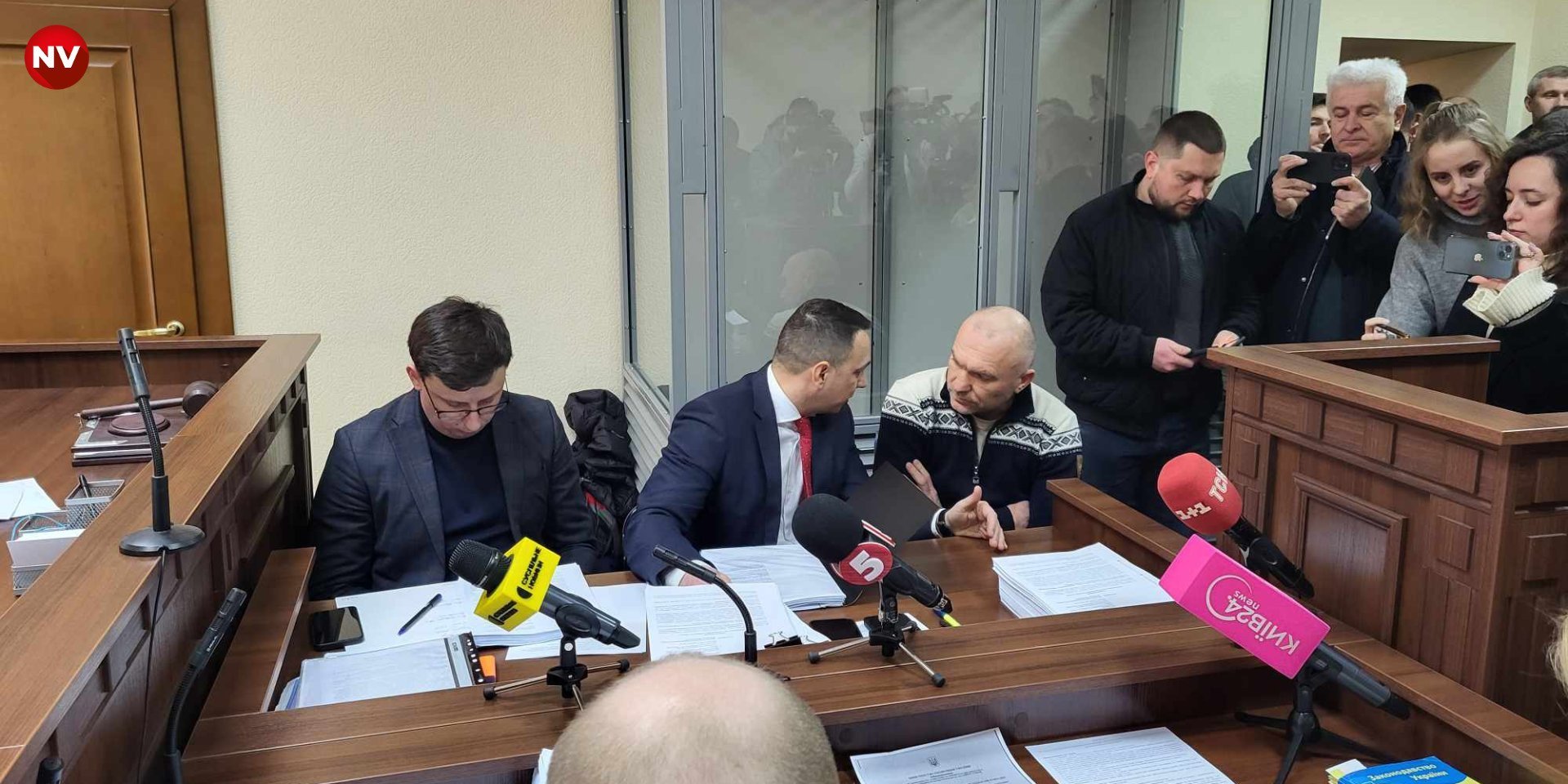 Ihor Mazepa (seated on the right) in court during the election of a preventive measure, January 19, 2024 (Photo: NV / Oleksandra Nekrashchuk)