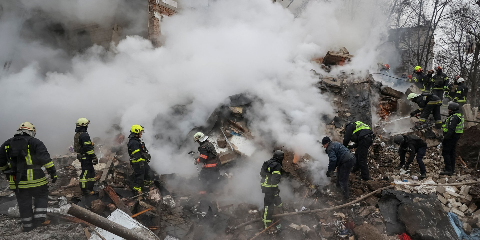 Consequences of Russia's attack on Kharkiv on 23 January 2024 (Photo: REUTERS/Sofiia Gatilova)