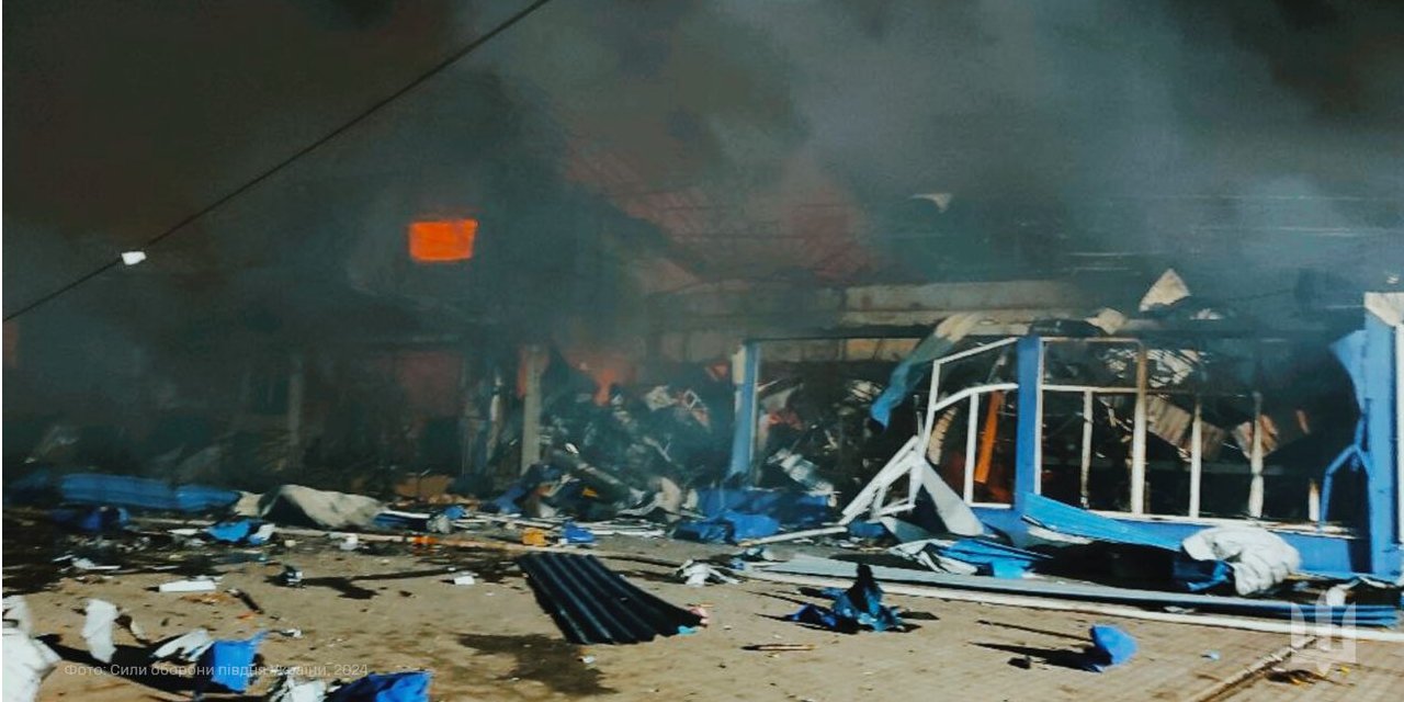 Consequences of the Russian night attack (Photo: Сили оборони півдня України/Telegram)