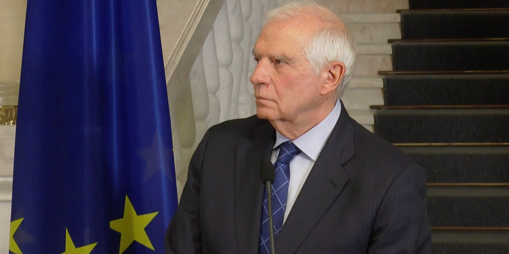 Josep Borrell in Kyiv on February 7 (Photo: Скриншот відео/Кабмін)