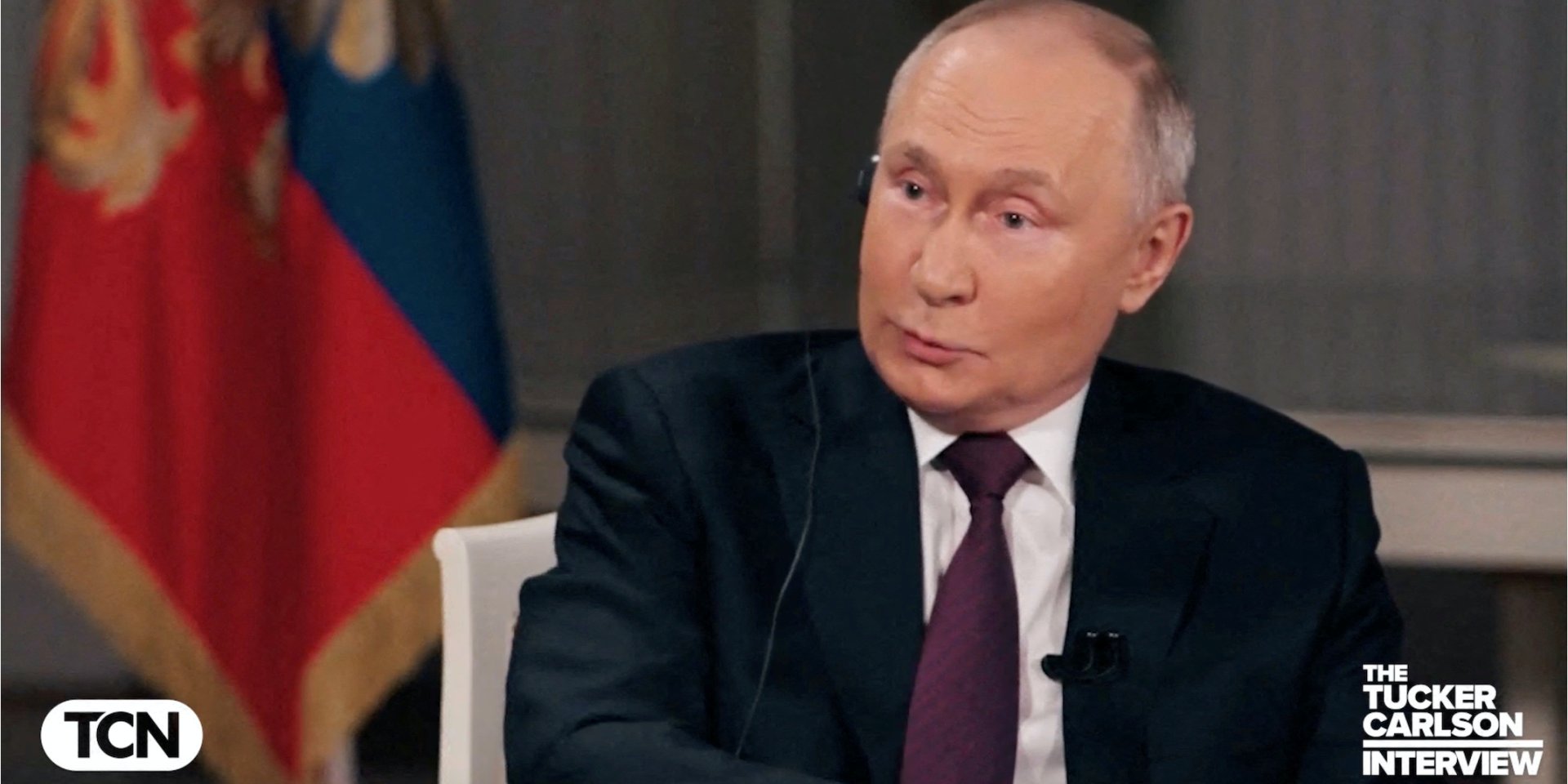 Путін (Фото: Courtesy of&nbsp;Tucker Carlson Network/Handout via REUTERS)
