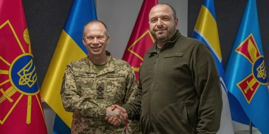 Oleksandr Syrsky and Rustem Umerov (Photo: Міністерство оборони України / Facebook)