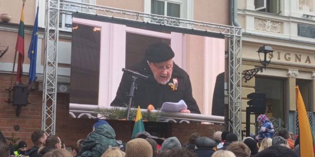 Vytautas Landsbergis (Photo: Волна.Литва/Telegram)