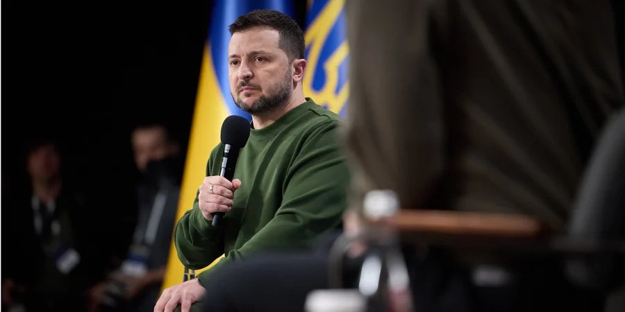 Volodymyr Zelenskyi during a press conference on February 25, 2024 (Photo: Office of the President of Ukraine)