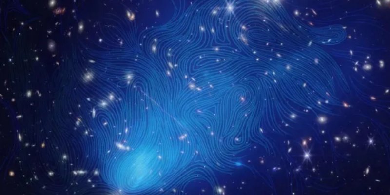 Новая карта магнитного поля Эль-Гордо (Фото: Chandra X-ray: NASA/CXC/Rutgers; JWST infrared: NASA/ESA/CSA; Magnetic field lines: Yue Hu)