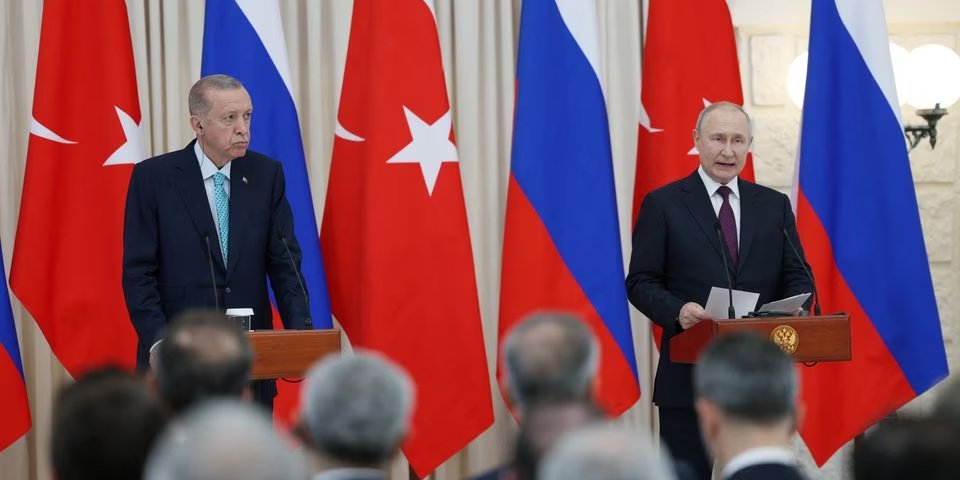 Recep Tayyip Erdogan and Vladimir Putin (Photo: Murat Cetinmuhurdar/Turkish Presidential Press Office/Handout via REUTERS/File photo)