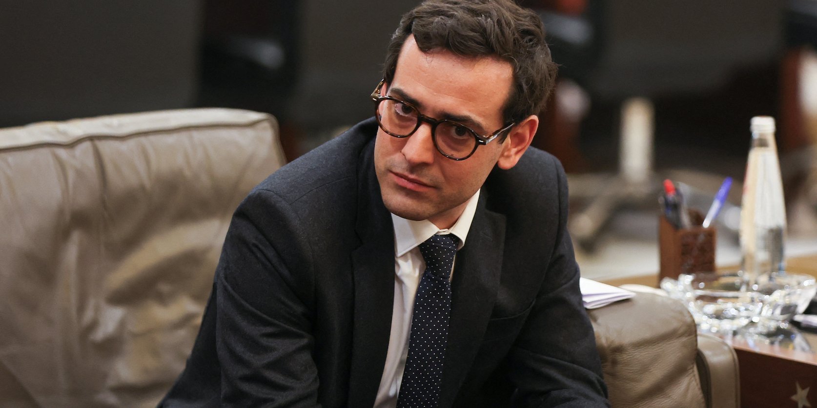 French Foreign Minister Stéphane Séjourné (Photo: REUTERS/Mohamed Azakir)