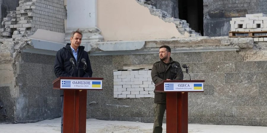 President of Ukraine Volodymyr Zelenskyy and Prime Minister of Greece Kyriakos Mitsotakis (Photo: REUTERS/Stringer)