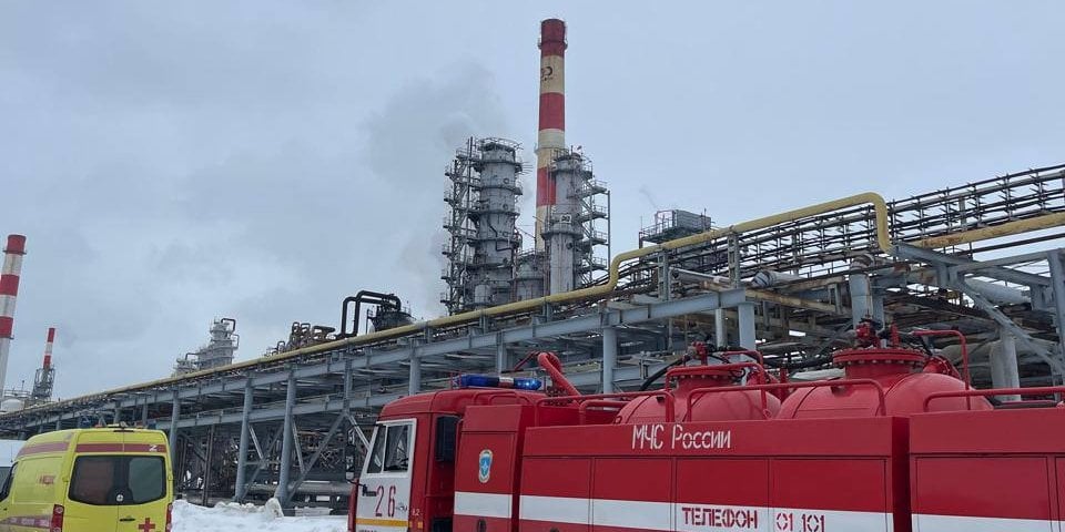 The morning after the fire at the oil processing plant in the Kstov industrial zone of the Nizhny Novgorod Region of the Russian Federation (Photo: Гліб Нікітін / Telegram)
