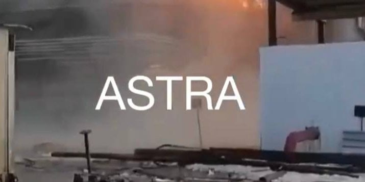 Attack on one of the refineries in Russia on March 16 (Photo: Screenshot from the video ASTRA/ Telegram)