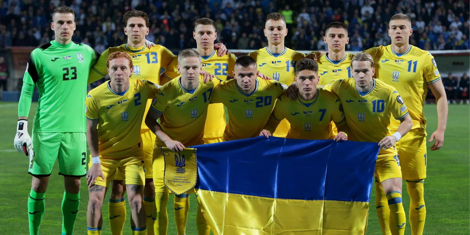 Ukraine's National Football team lineup for match against Iceland