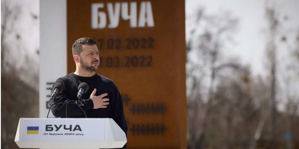 Zelenskyy speaks in Bucha, police identifies 100+ killers of civilians / The New Voice of Ukraine