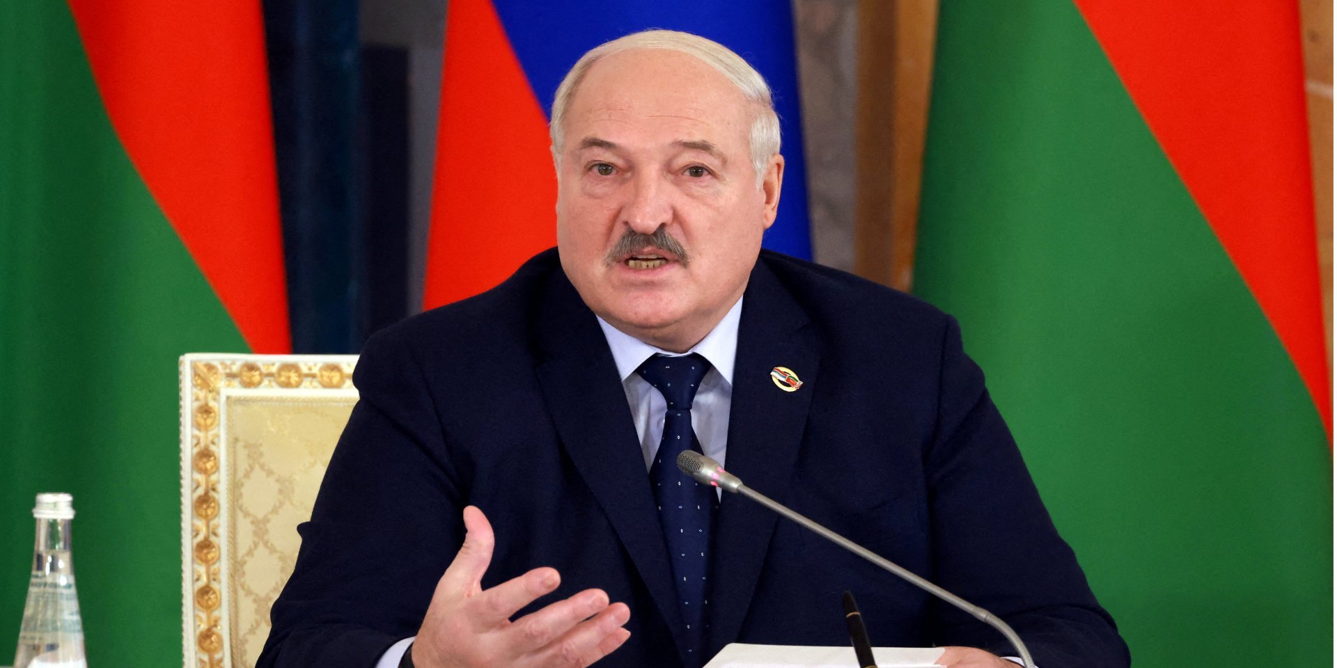 Lukashenko supports Russian propaganda (Photo: Sputnik/Vyacheslav Prokofyev/Pool via REUTERS)
