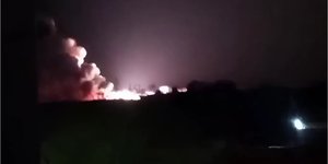 Удар по аеродрому в Джанкої 17 квітня (Фото:Скриншот відео / t.me/Tsaplienko)