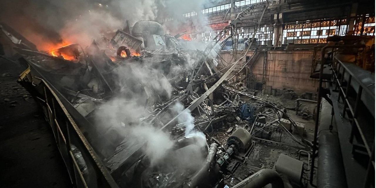 Consequences of a Russian attack on one of the DTEK TPPs (Photo: DTEK)