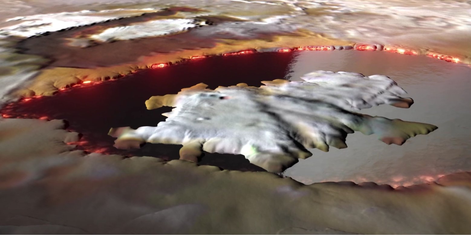 Вулканічне озеро на Іо ожило в анімації NASA (Фото: Скриншот з відео NASA / YouTube)