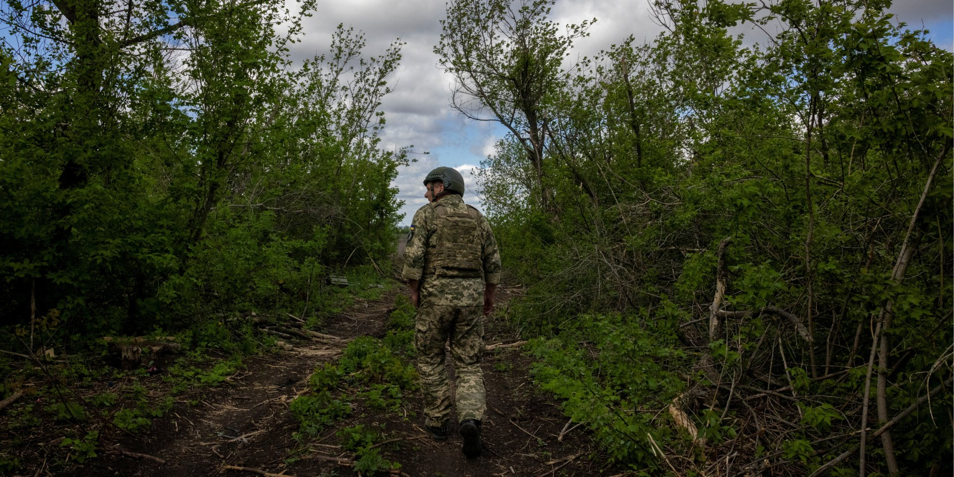 A Ukrainian soldier in the Chasiv Yar, Donetsk Oblast, April 2024 (Photo: REUTERS/Thomas Peter)
