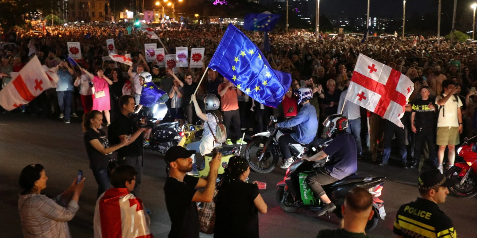 Large-scale protests against the “foreign agents bill” continue in Georgia (Photo: REUTERS/Irakli Gedenidze)