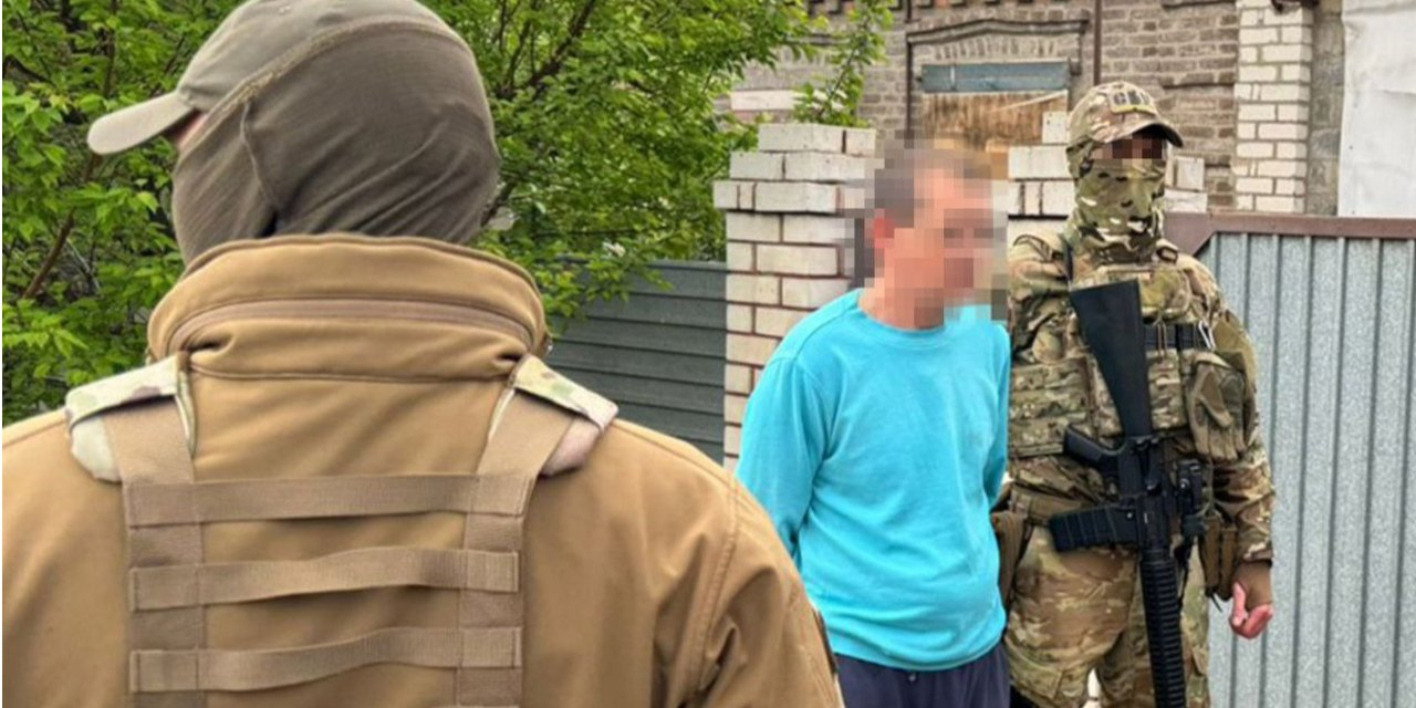 SBU detains Wagner informant in Donetsk Oblast (Photo: SBU/Telegram)