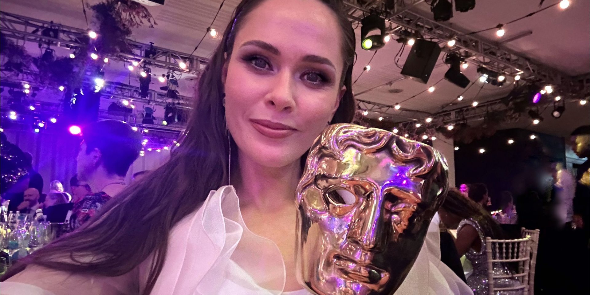 Юлія Саніна на церемонії нагородження телевізійної BAFTA (Фото: @пресслужба The Hardkiss)