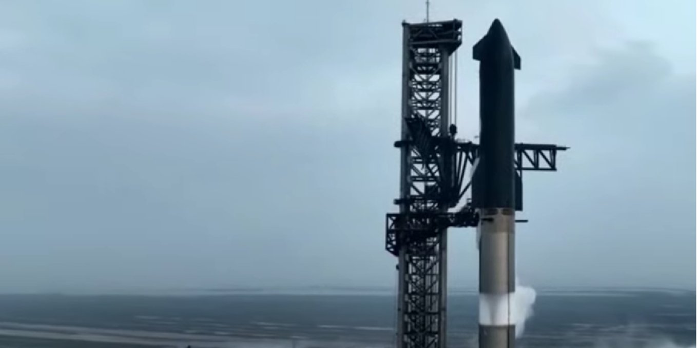 Запуск Starship прошел по плану (Фото: Скриншот из видео SpaceX / X)
