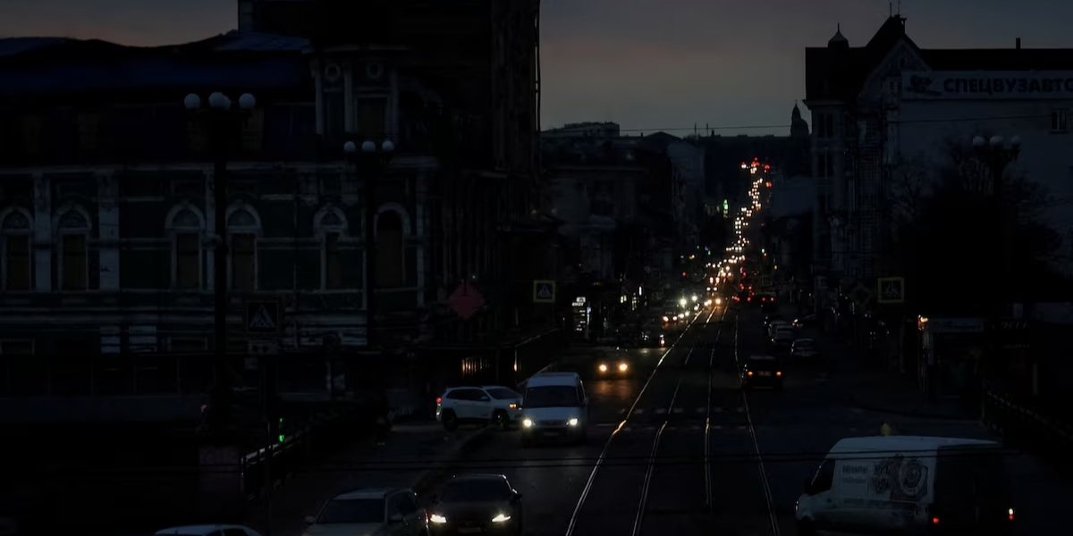Kharkiv during a blackout in March 2024 (Photo: REUTERS/Vyacheslav Madiyevskyy)