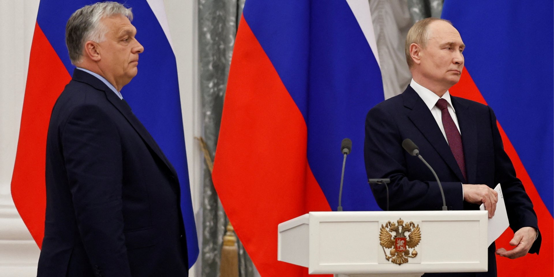 Виктор Орбан и Владимир Путин (Фото: REUTERS/Evgenia Novozhenina)