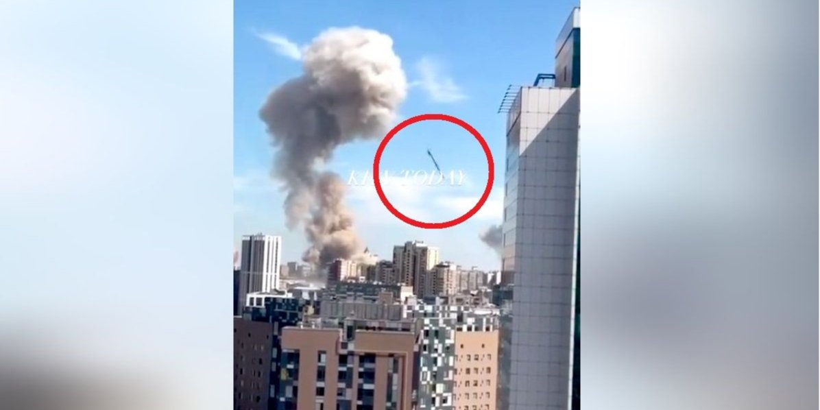 The video clearly shows the moment of the impact of the missile (Photo: Video screenshot v_stus/X)