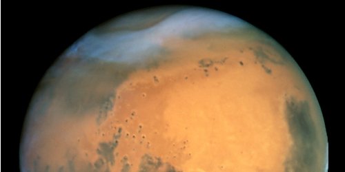 Фото Марса, зроблене за допомогою телескопа Хаббл (Фото: NASA та The Hubble Heritage Team (STScI/AURA))