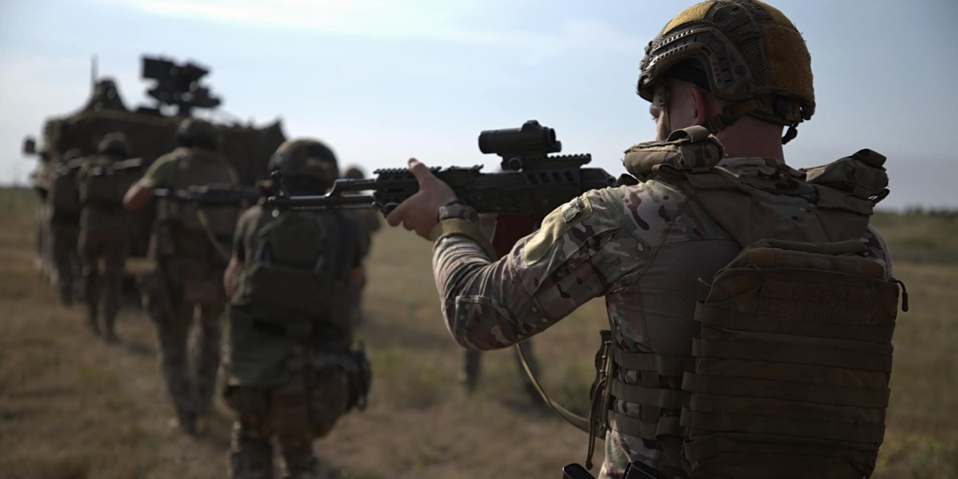 Soldiers of the 80th separate airborne assault brigade practicing at the training ground (Photo: Command of the Airborne Assault Forces of the Ukrainian Armed Forces/Facebook)