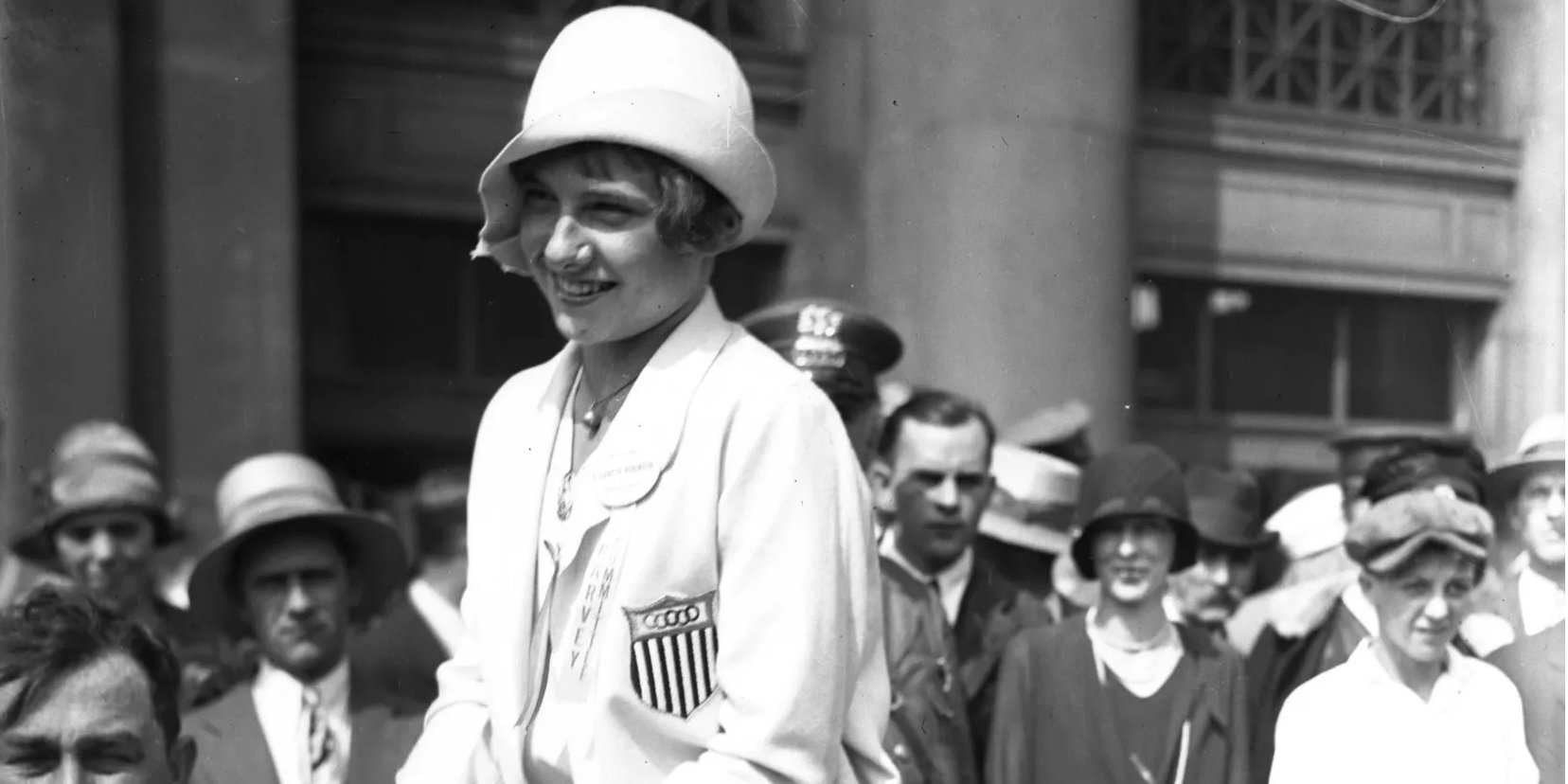 Бетти Робинсон на чемпионском параде после Олимпиады-1928 (Фото: chicagotribune.com)