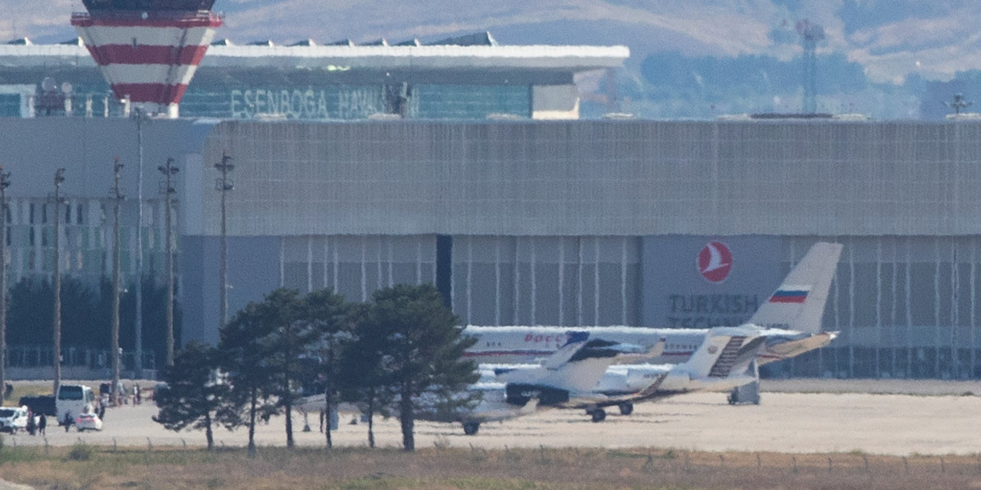 A Russian plane at the airport in Ankara on August 1 (Photo: REUTERS/Tunahan Turhan)