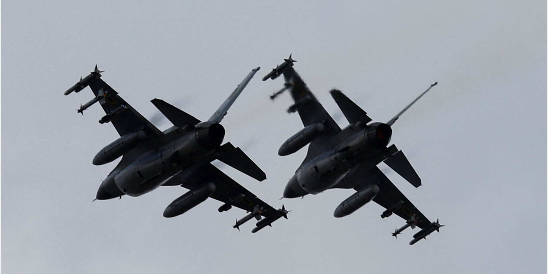 The first F-16s flew over Ukraine on August 4, 2024 (Photo: REUTERS/Valentyn Ogirenko)