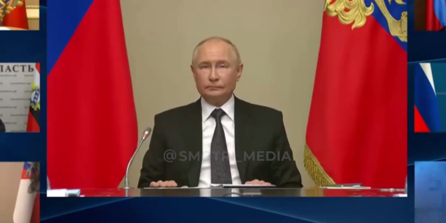 Dictator Vladimir Putin (Photo: Screenshot of video/Smotri/Telegram)