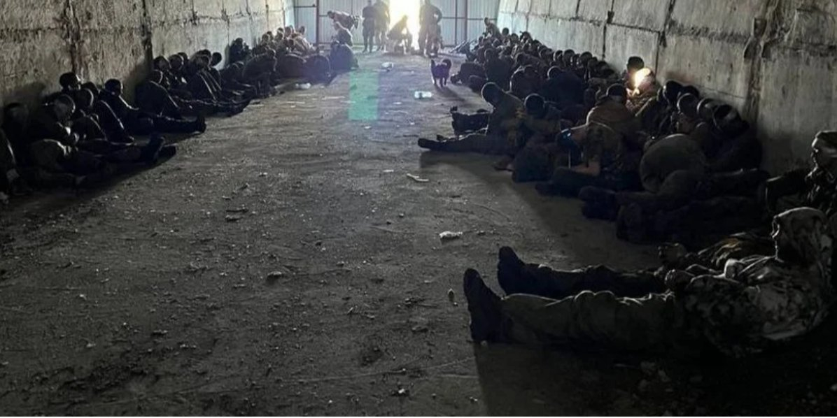 The SBU captured 102 Russian soldiers in the Kursk region. (Photo: https://t.me/Tsaplienko)