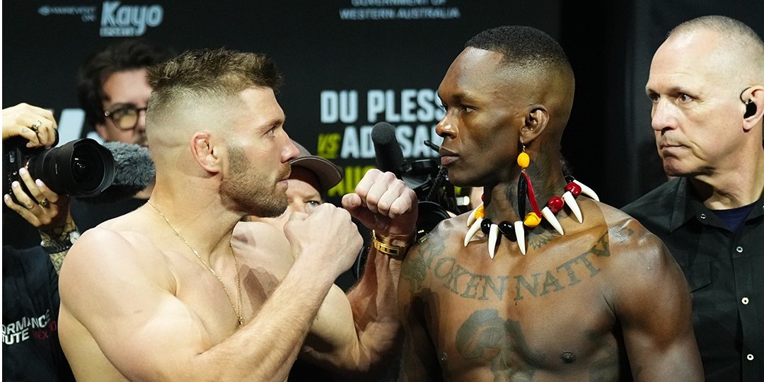 Дю Плессі та Адесанья (Фото: instagram.com/ufc)